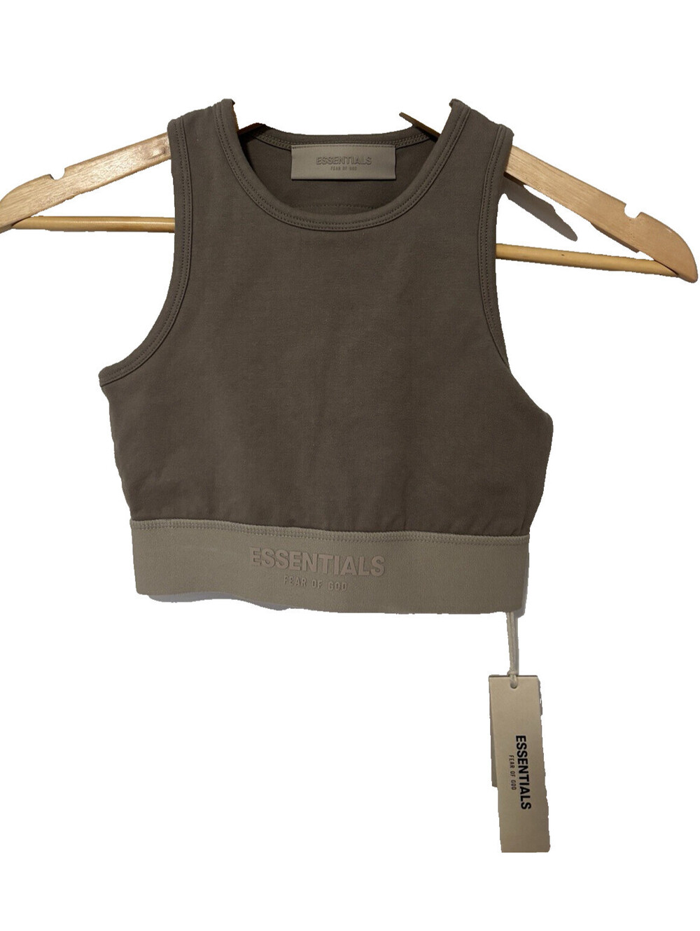 Fear of God ESSENTIALS Women's Sport Tank Taupe Size XXS NWT